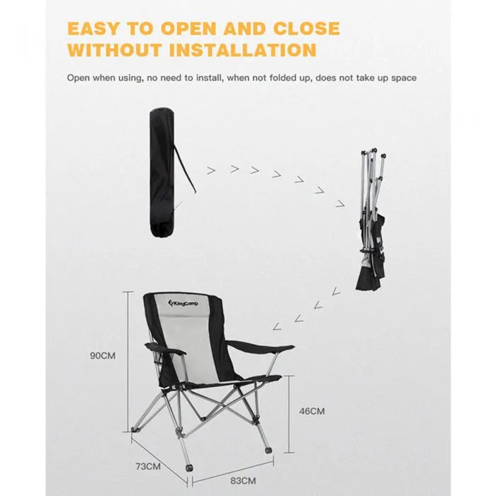 Load image into Gallery viewer, KingCamp Camping Folding Chair Camping Armchair
