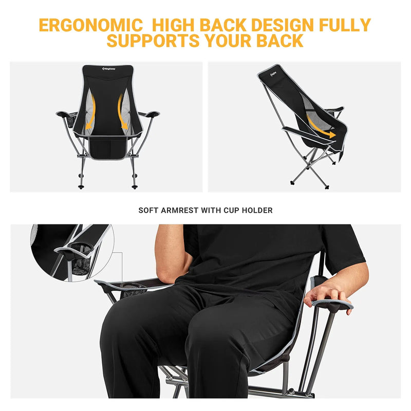 Cargue la imagen en el visor de la galería, KingCamp CAMELLIA Set of 2 Ultralight Camping Chair