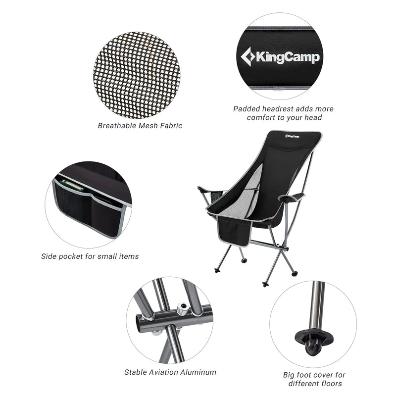 Cargue la imagen en el visor de la galería, KingCamp CAMELLIA Set of 2 Ultralight Camping Chair
