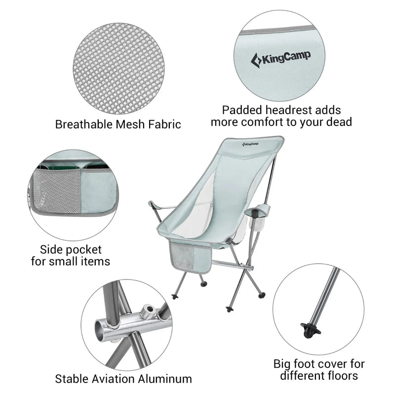 Cargue la imagen en el visor de la galería, KingCamp CAMELLIA Set of 2 Ultralight Armchair