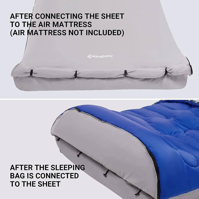 Load image into Gallery viewer, KingCamp AIRBED Double Sleeping Bag 250D
