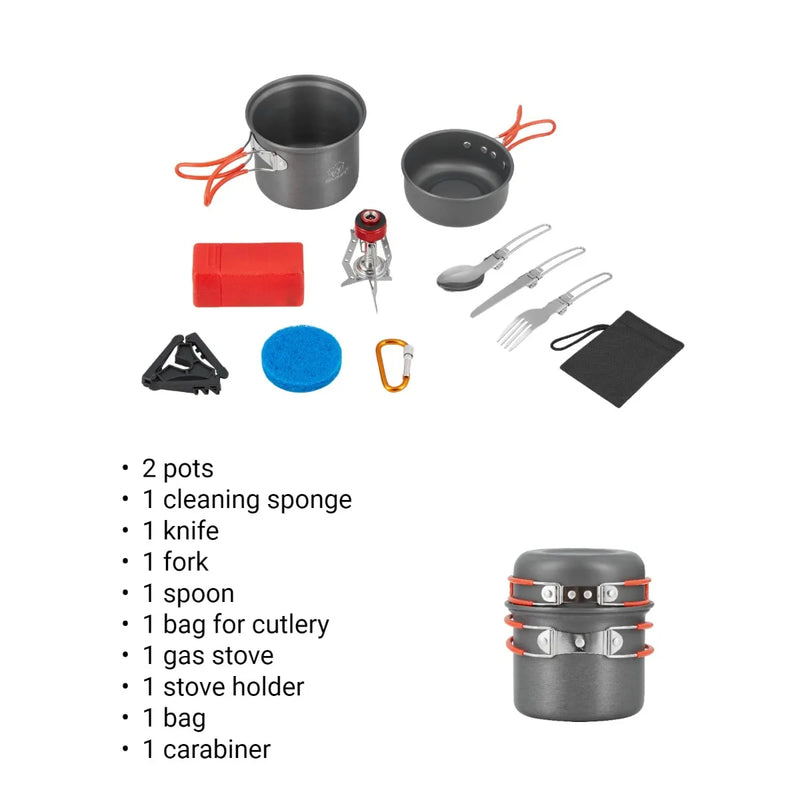 Cargue la imagen en el visor de la galería, BULIN Camping Cookware C7N