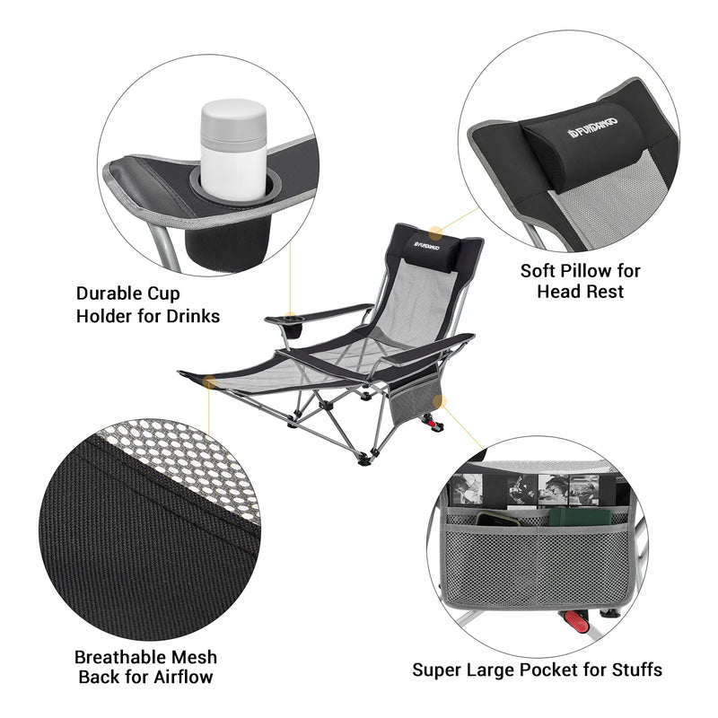 Load image into Gallery viewer, FUNDANGO Folding Recliner Chair Lounge Chair