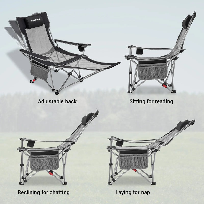 Load image into Gallery viewer, FUNDANGO Folding Recliner Chair Lounge Chair
