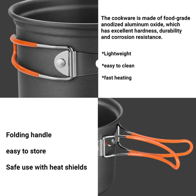 Cargue la imagen en el visor de la galería, BULIN Camping Cookware C7N