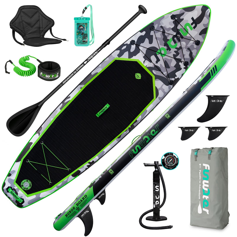 Load image into Gallery viewer, Camouflage Inflatable Stand Up Paddle Board 10'8inch