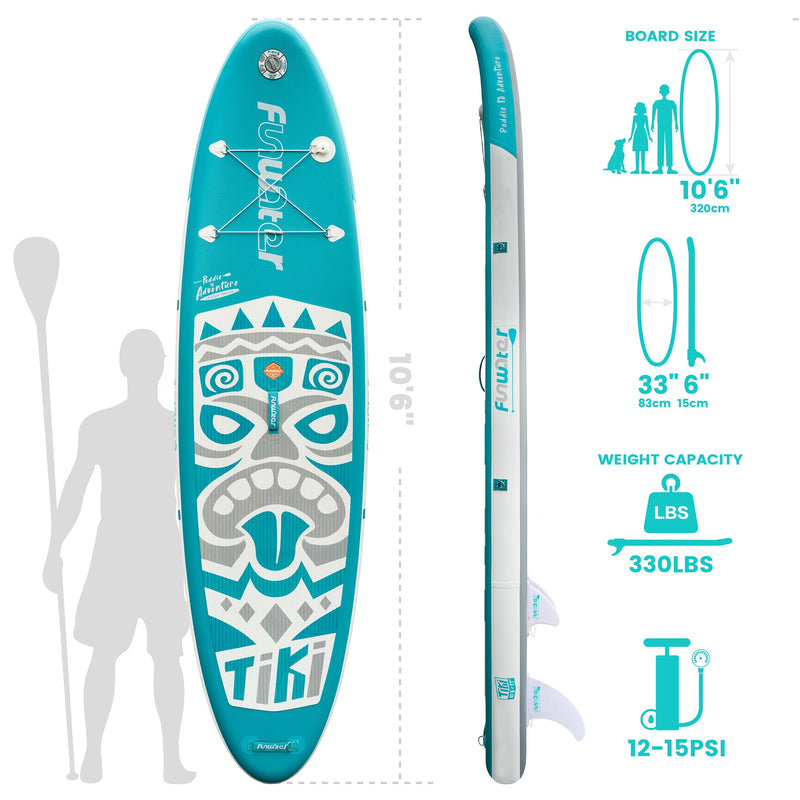 Load image into Gallery viewer, FunWater Inflatable Ultra-Light 10'SUP Paddle Boards