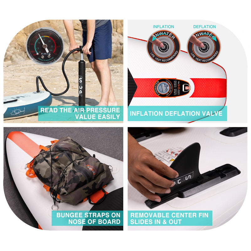 Load image into Gallery viewer, FunWater Inflatable Ultra-Light 11' SUP Paddle Boards