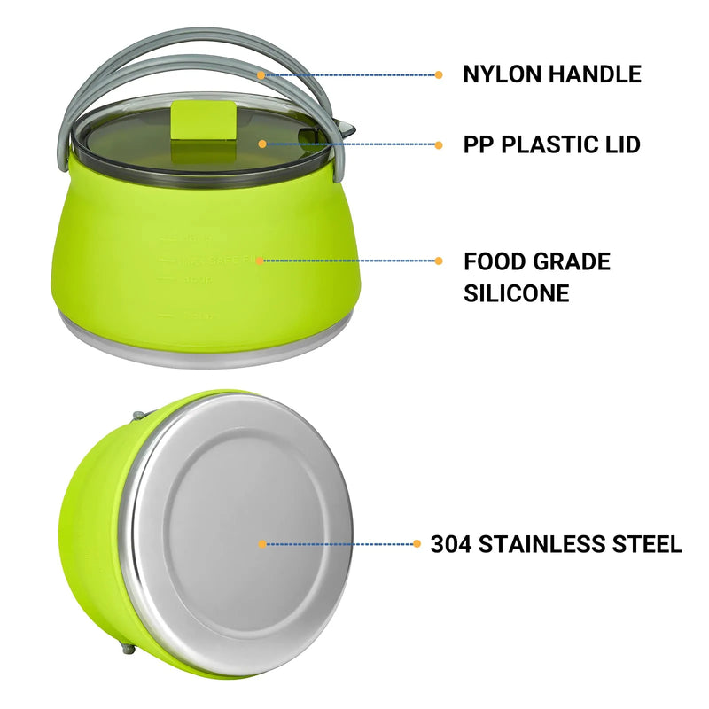 Cargue la imagen en el visor de la galería, Hervidor de silicona plegable EEZEE combinado