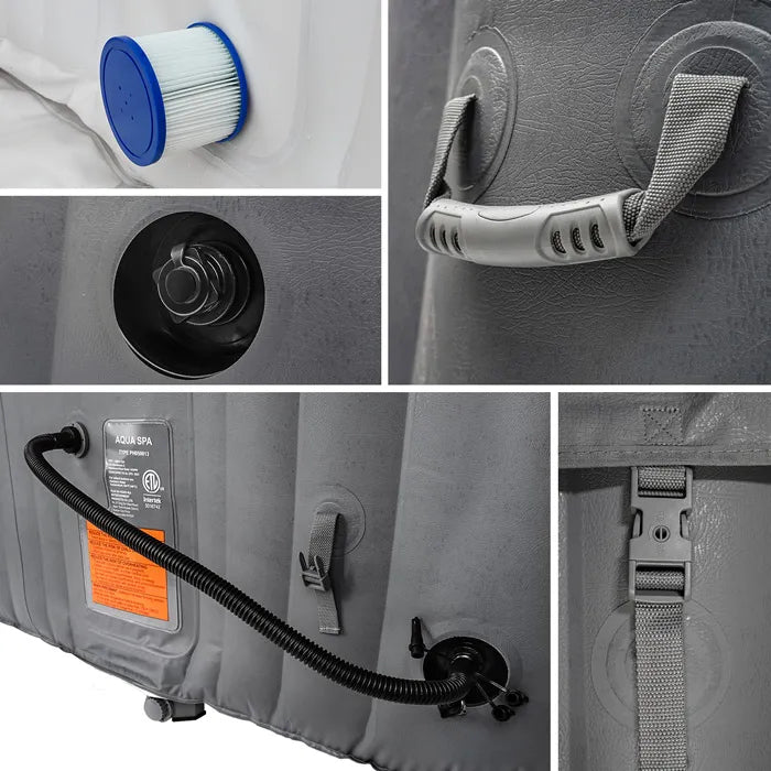 Load image into Gallery viewer, WEJOY Portable Hot Tub with 130 Bubble Jets