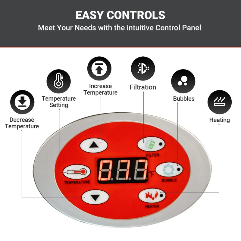 Load image into Gallery viewer, WEJOY Portable Hot Tub with 130 Bubble Jets