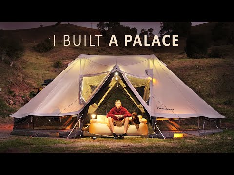Load and play video in Gallery viewer, KingCamp KHAN Palace Glamping Tent Canvas Tent