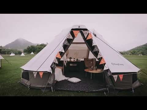 Load and play video in Gallery viewer, KingCamp KHAN VILLA Glamping Tent