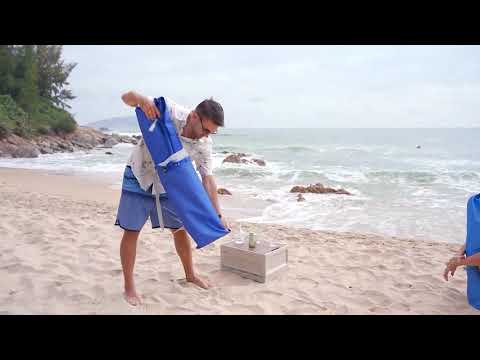 Load and play video in Gallery viewer, WEJOY Folding Adjustable Back Fabric Beach Lounger