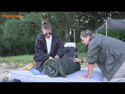 Load and play video in Gallery viewer, KingCamp FOREST PLUS 500 3 in 1 Flannel Sleeping Bag