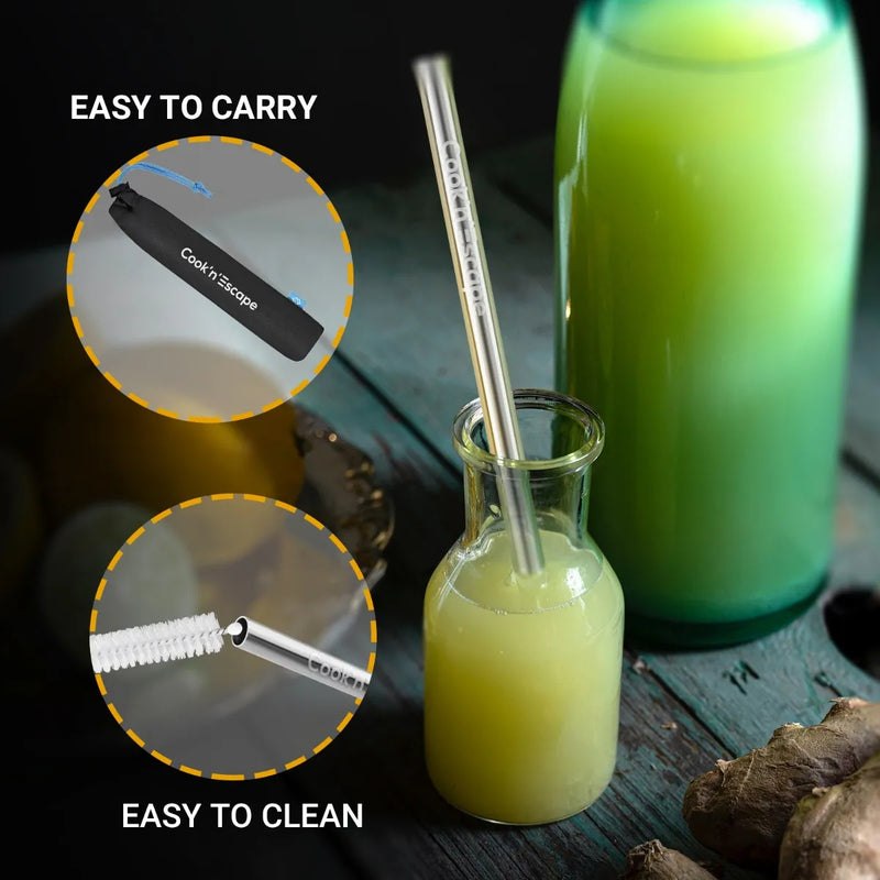 Load image into Gallery viewer, Cook'n'Escape Titanium Straws