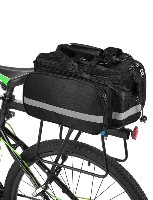 Multifunctional Waterproof Bicycle Rear Seat Bag - Complete with Rain Cover