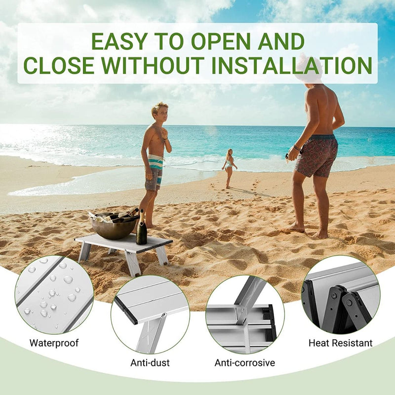 Load image into Gallery viewer, ATEPA Mini Alunium Table L Light Portable Table