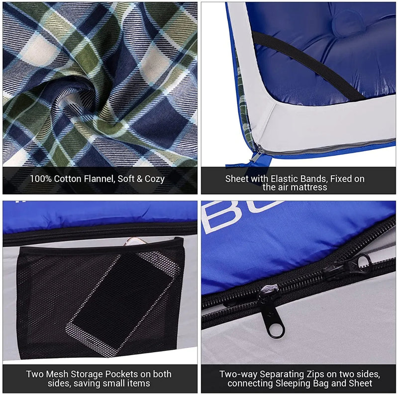 Load image into Gallery viewer, KingCamp AIRBED Double Sleeping Bag 250D