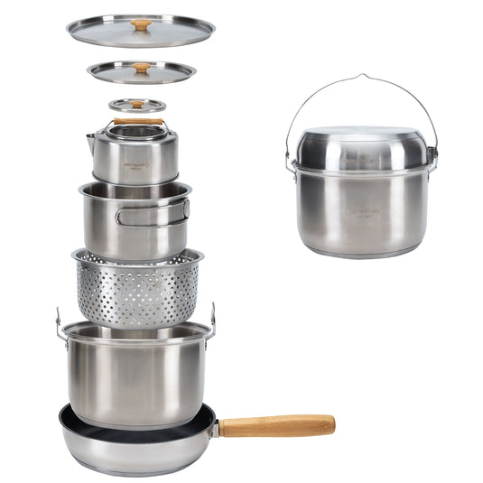 KingCamp Stainless Steel Cookware Set