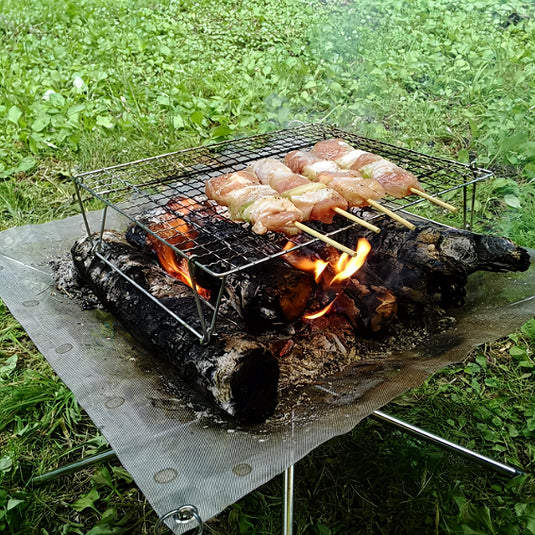 Bonefire Rack KingCamp Fire Stand Stainless Steel Bonfire Rack – BRoadout