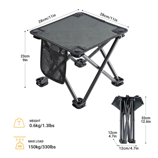 KingCamp Folding Camping Stools with Storage Bag