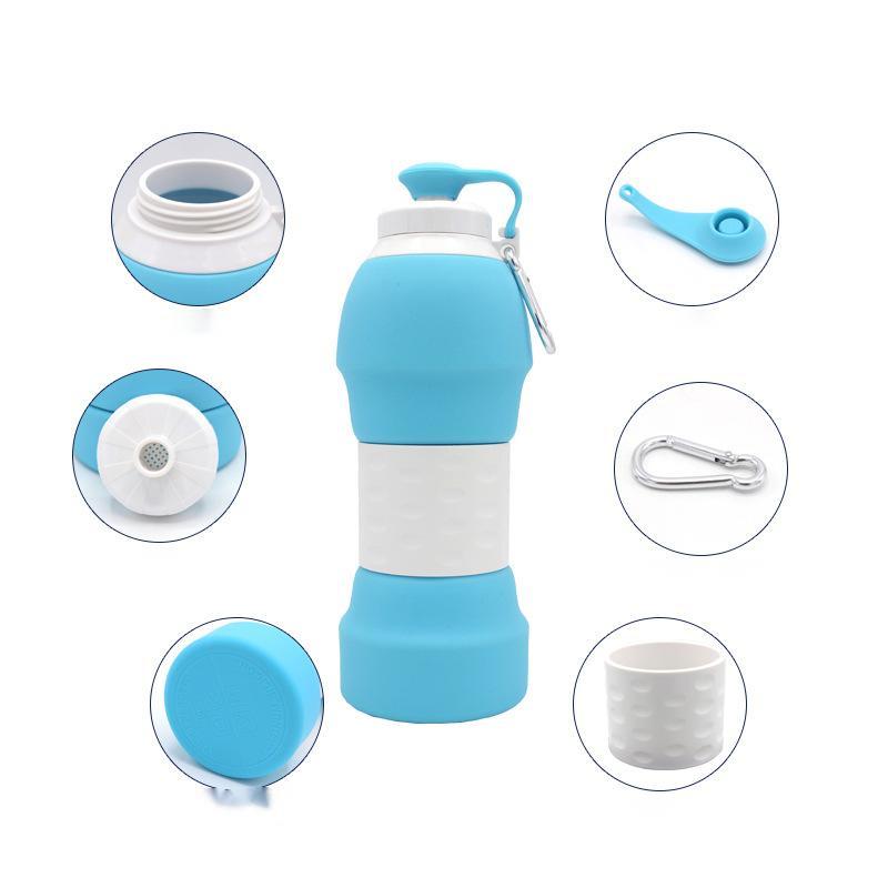 Load image into Gallery viewer, KinWild Water Bottle Collapsible Foldable Silicone
