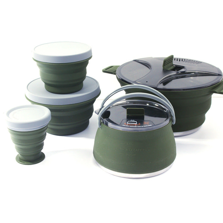 Load image into Gallery viewer, KinWild Portable Camping Cooking Pot Set
