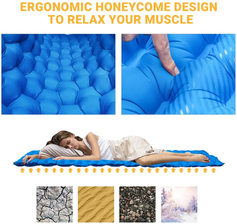 Load image into Gallery viewer, FUNDANGO Ultralight Inflatable Sleeping Pad Single Air Pad
