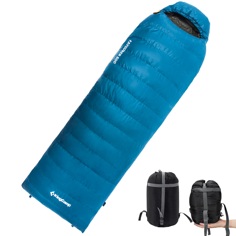 Load image into Gallery viewer, KingCamp FAVOURER 425 Hooded Rectangular Sleeping Bag
