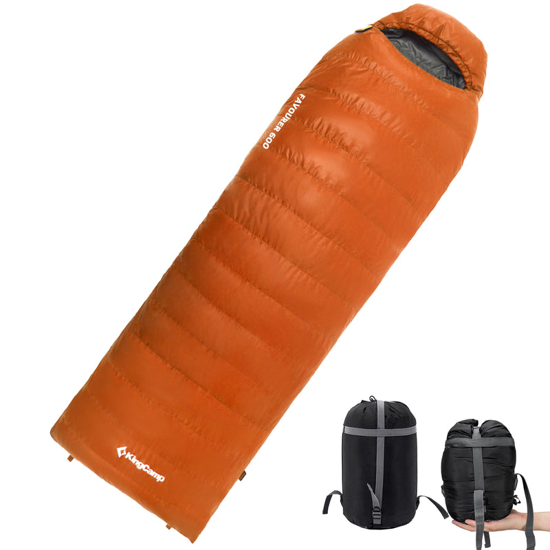 Load image into Gallery viewer, KingCamp FAVOURER 425 Hooded Rectangular Sleeping Bag
