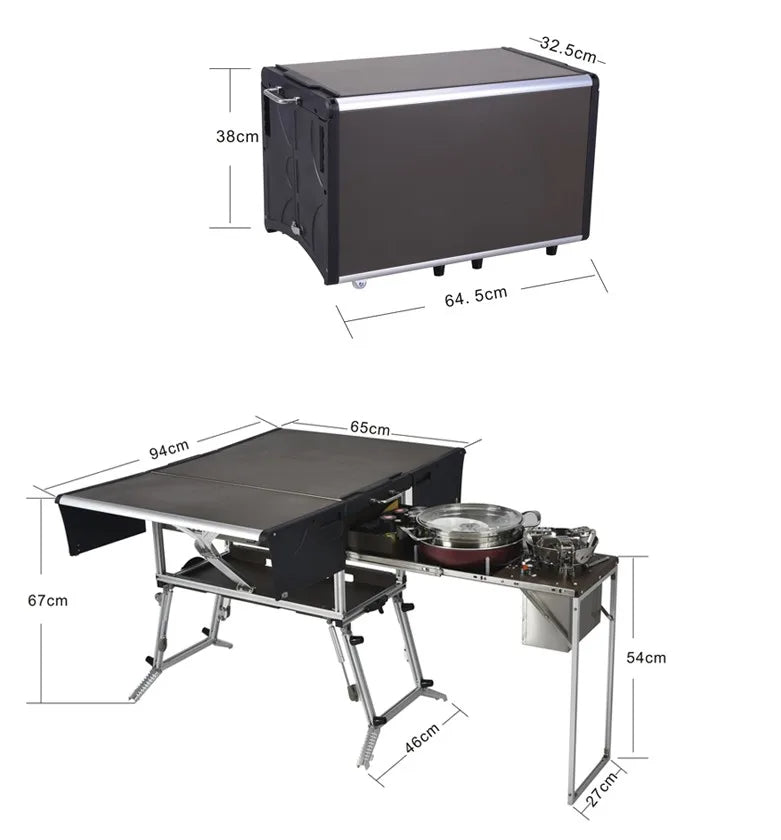 Load image into Gallery viewer, BULIN C650 Portable Kitchen Gas Stove Desk with Folding Stool óJ
