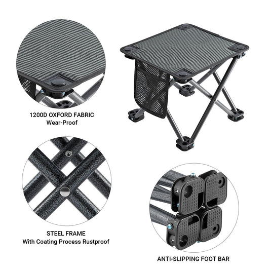 KingCamp Folding Camping Stools with Storage Bag