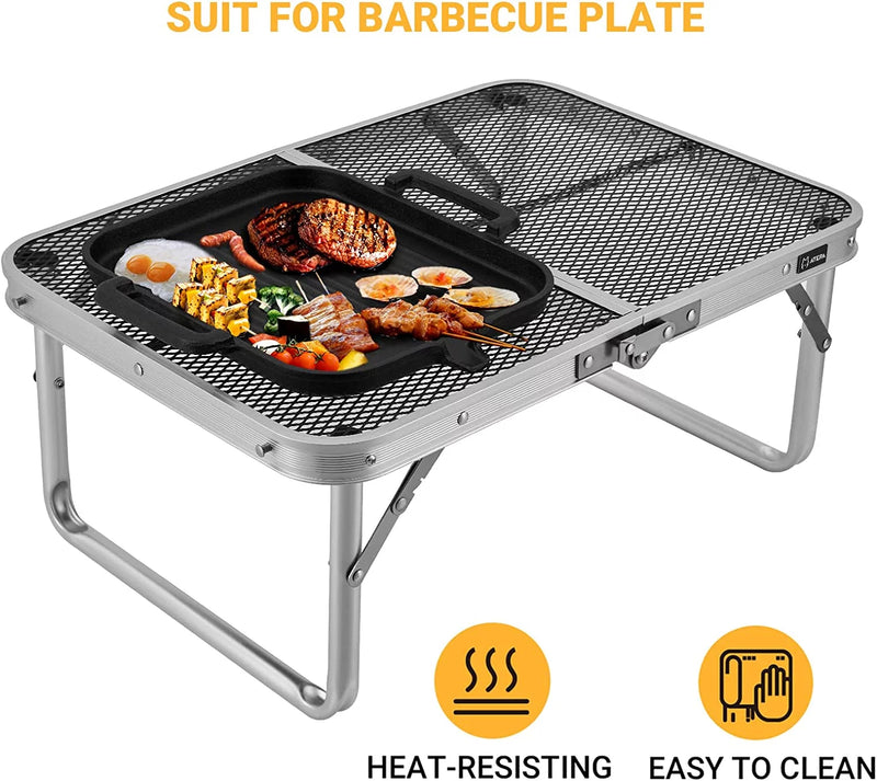 Load image into Gallery viewer, ATEPA Steel Mesh Table Portable Camping Table
