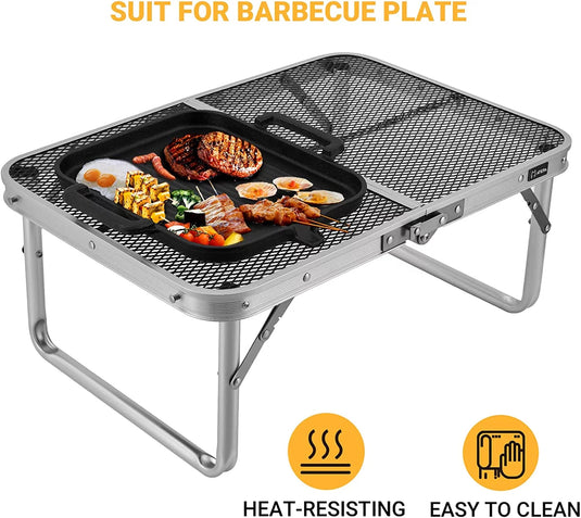 ATEPA Steel Mesh Table Portable Camping Table