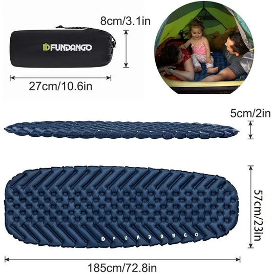 FUNDANGO Single Air Pad Ultralight Inflatable Camp Mattresses Sleeping Pad