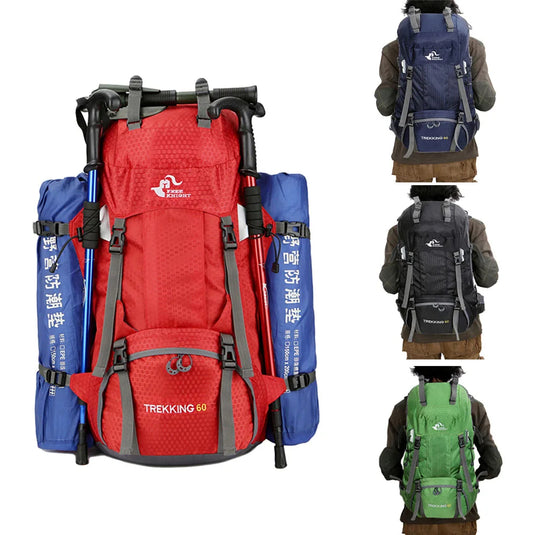 62 ki hiking backpack KinWild 60L Camping Hiking Backpacks with Rain Cover – BRoadout