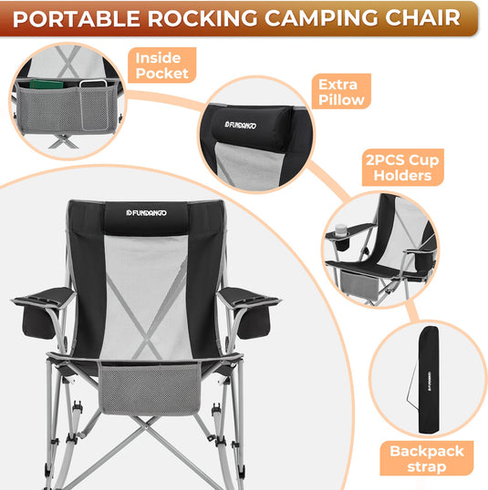 FUNDANGO Rocking Folding Chair