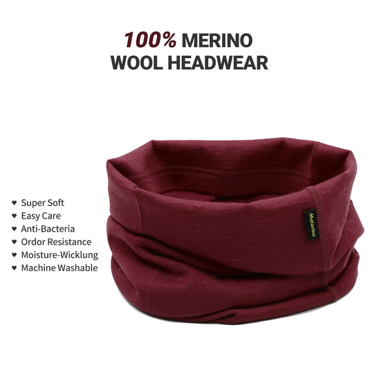 METARINO Neck gaiters Wool Neck Warmer Lightweight Face Mask