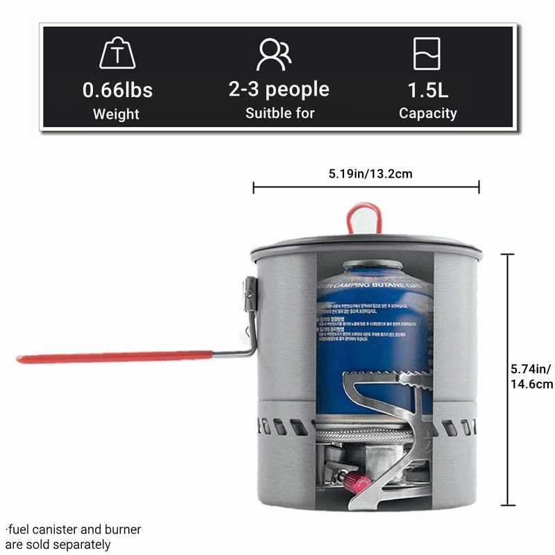 Load image into Gallery viewer, BULIN Camping Cooking Pot with Heat Exchanger
