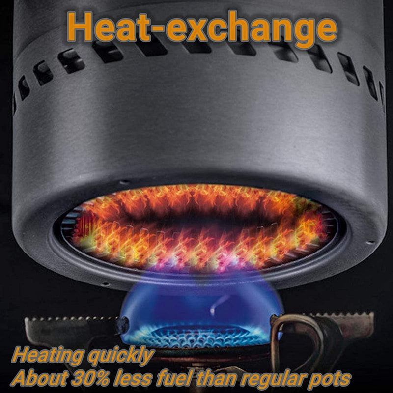 Load image into Gallery viewer, BULIN Camping Cooking Pot with Heat Exchanger
