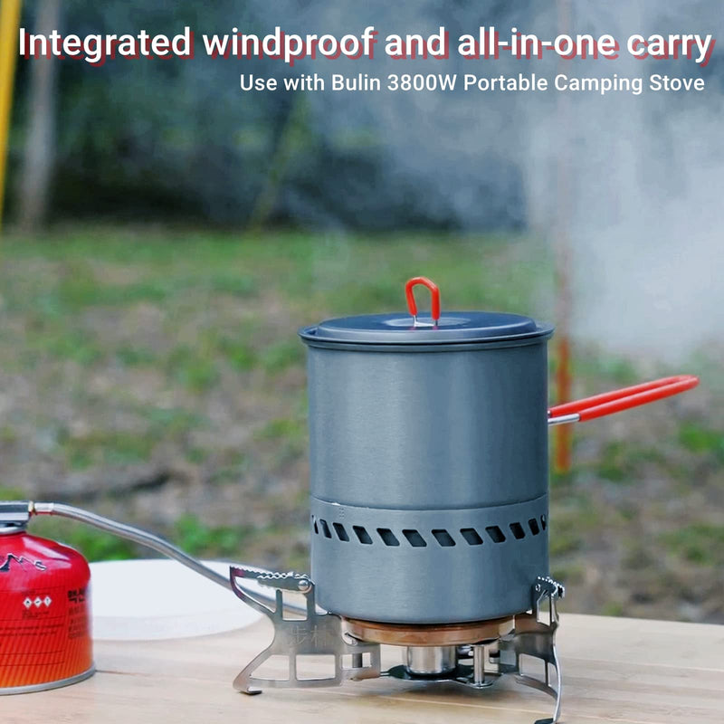 Load image into Gallery viewer, BULIN Camping Cooking Pot with Heat Exchanger
