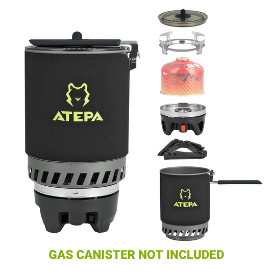 ATEPA TREKKER Portable Backpacking Stove 0.9L/1.8L