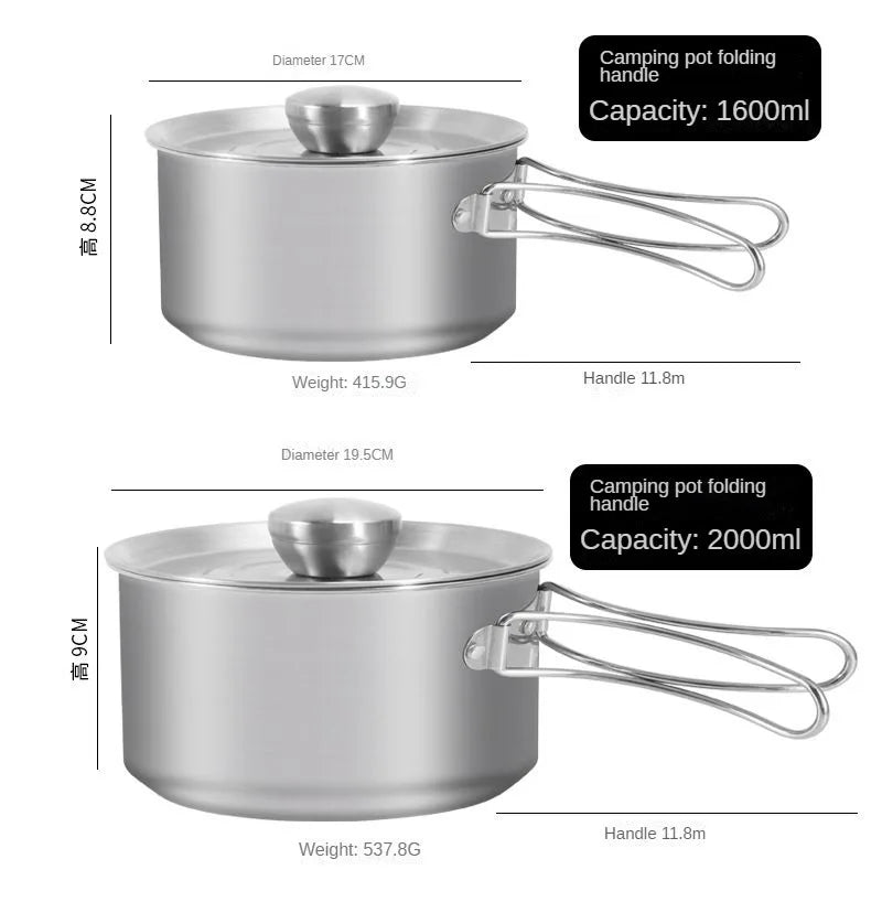 Load image into Gallery viewer, KinWild 18pcs Cooking Pots Set Kettle Tableware
