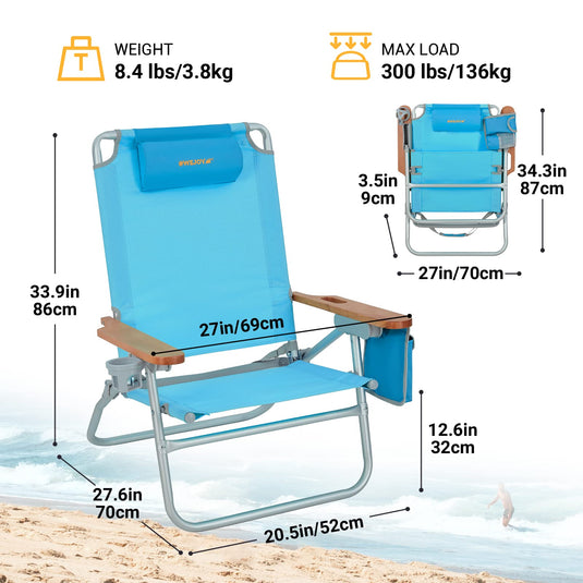 WEJOY Beach Chair L Set of 2