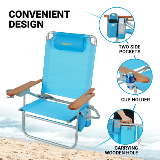 WEJOY Beach Chair L Set of 2