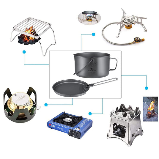 Cook'n'Escape Mountain Top Pot Titanium Pot