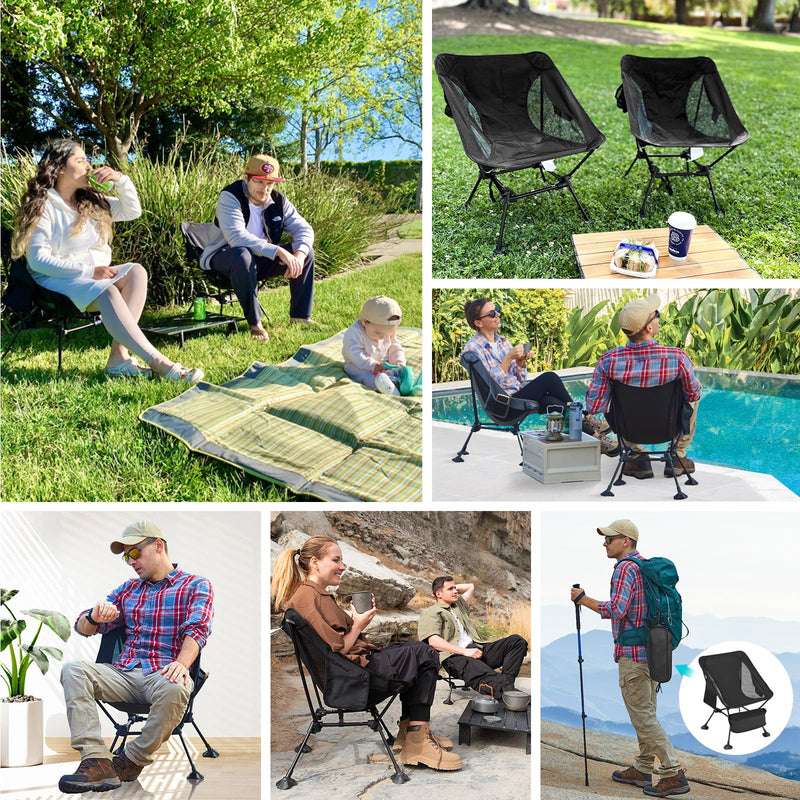 Load image into Gallery viewer, ATEPA Ultralight Square Tall Camping Chair
