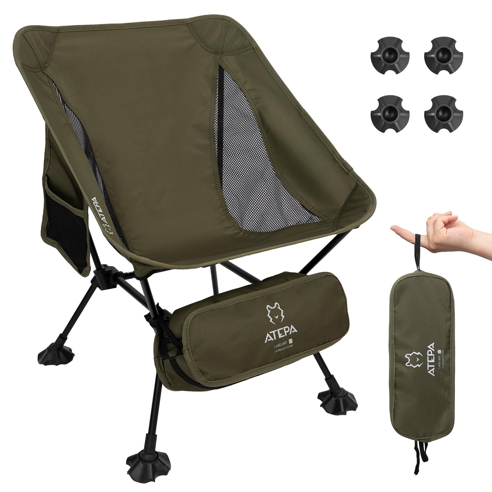 ATEPA Camp Chair Set of 2