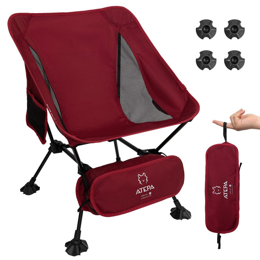 ATEPA Ultralight Square Tall Camping Chair